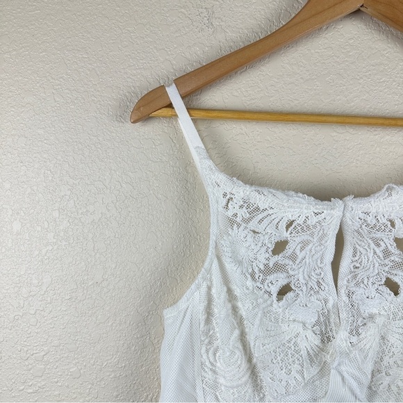 Free People Have My Heart Cropped White Top‎ Size Medium Women - Picture 3 of 14